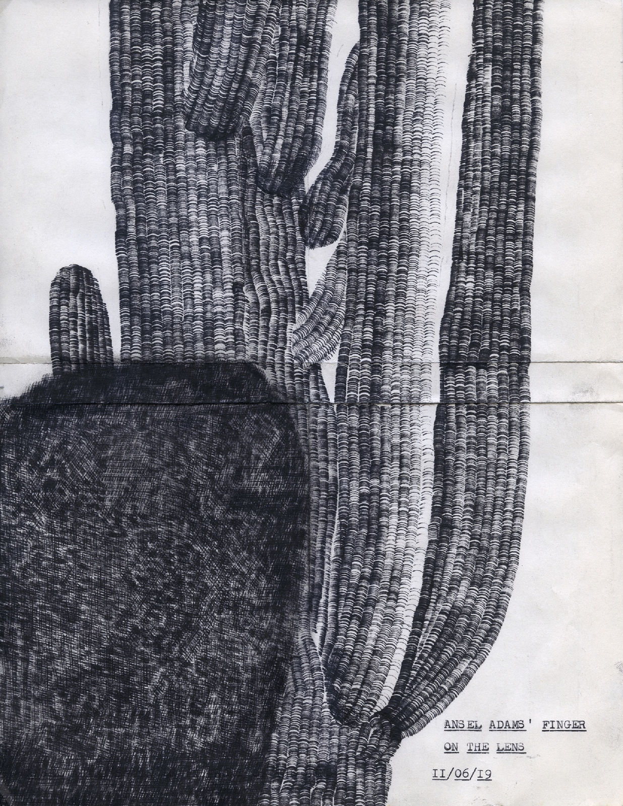 Lenka Clayton, Ansel Adams' Finger on the Lens 11/06/2019, 2019