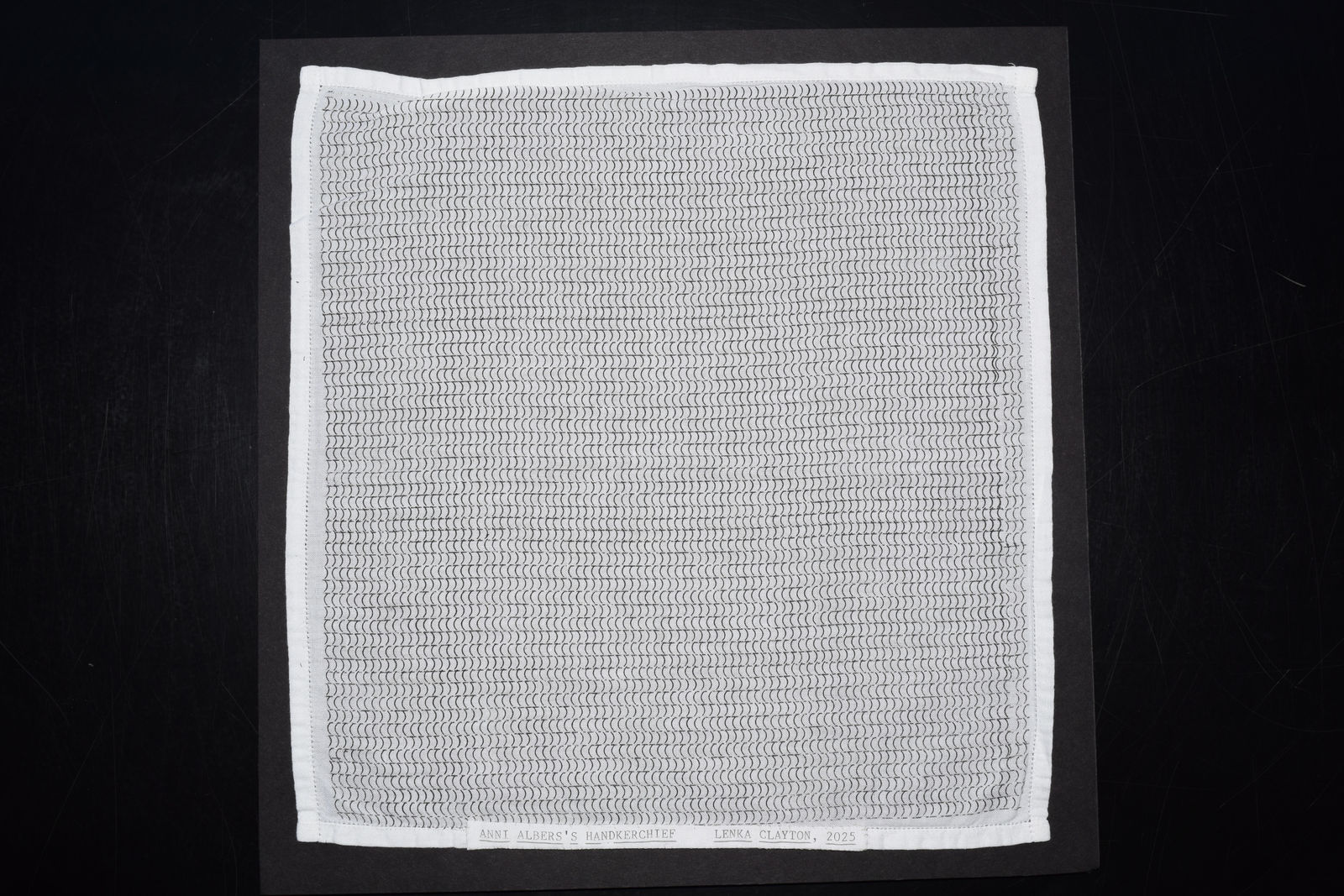 Lenka Clayton, Anni Albers's Handkerchief, 2025