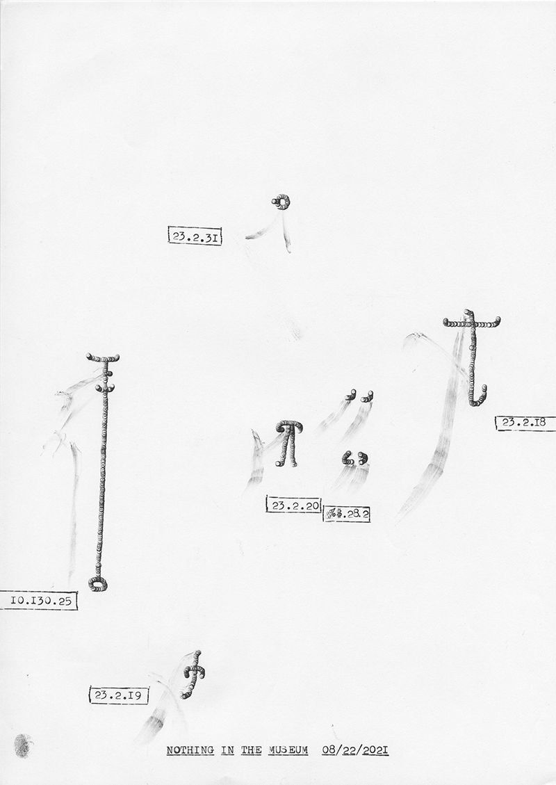 Lenka Clayton, Nothing in the Museum 08/22/2021, 2021