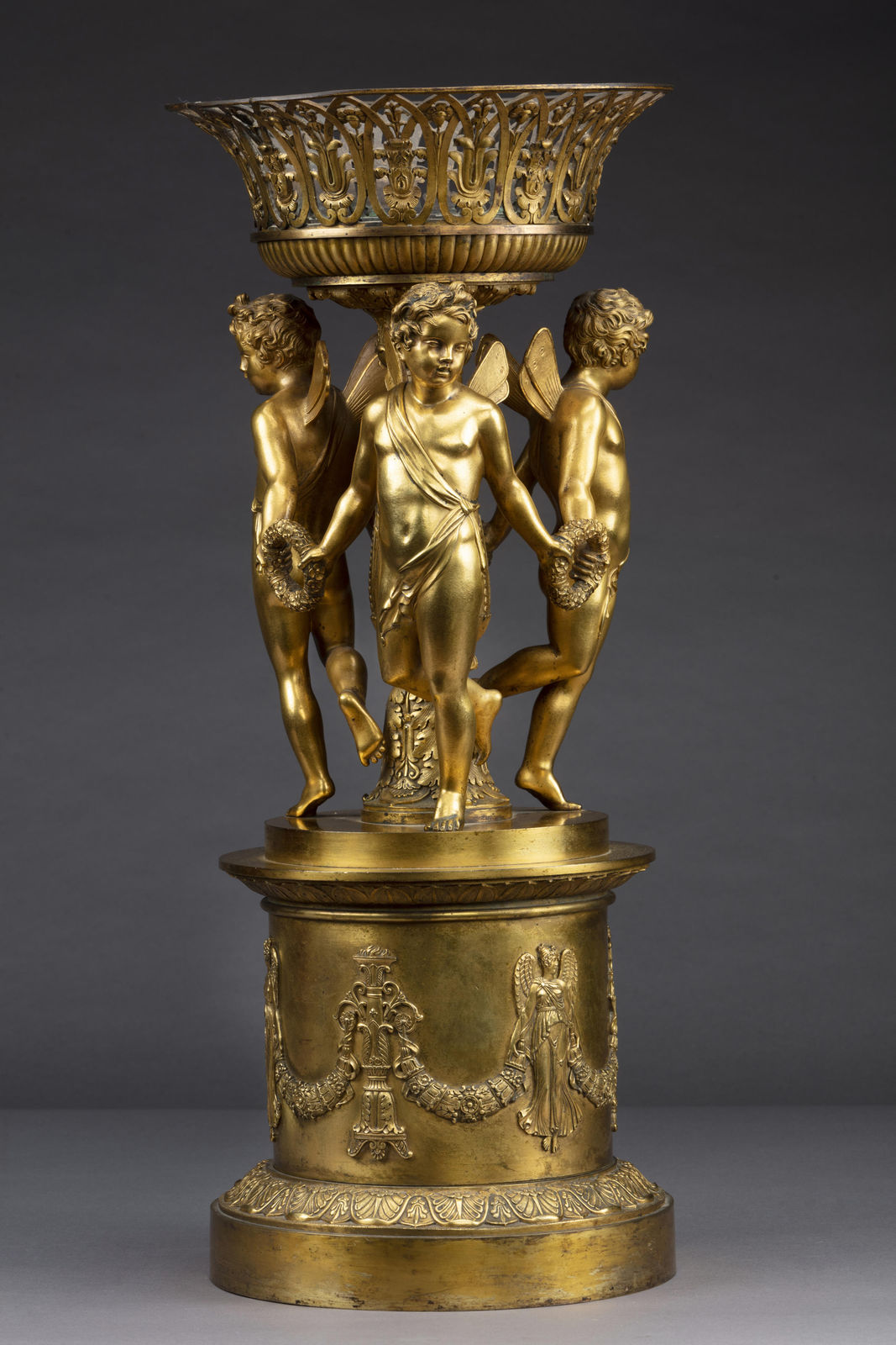 Attr. Pierre Philippe Thomire, FRENCH GILT BRONZE CENTERPIECE, 1810 circa