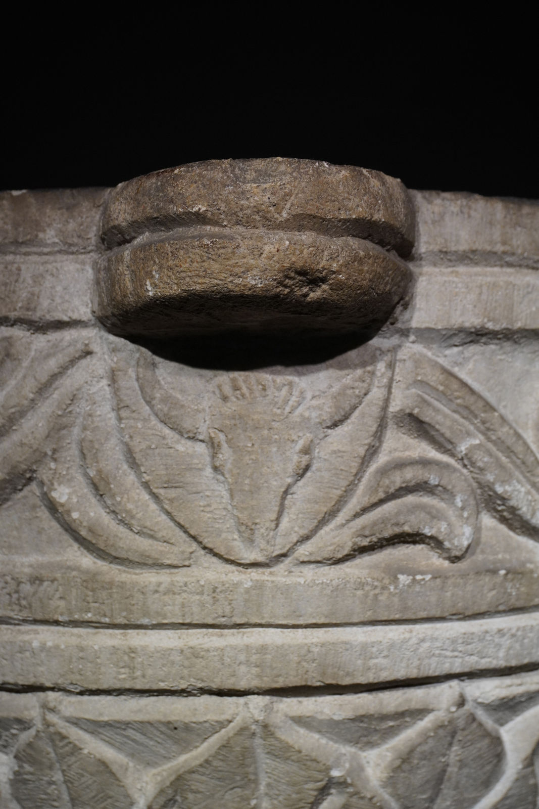 MORTAR WITH FLORAL DECORATIONS AFTER THE ANTIQUE, Northern Italy, 19th Century