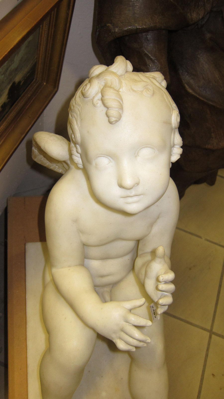 Attr. Bertel Thorvalsden, WINGED CUPID, Italy, 19th Century