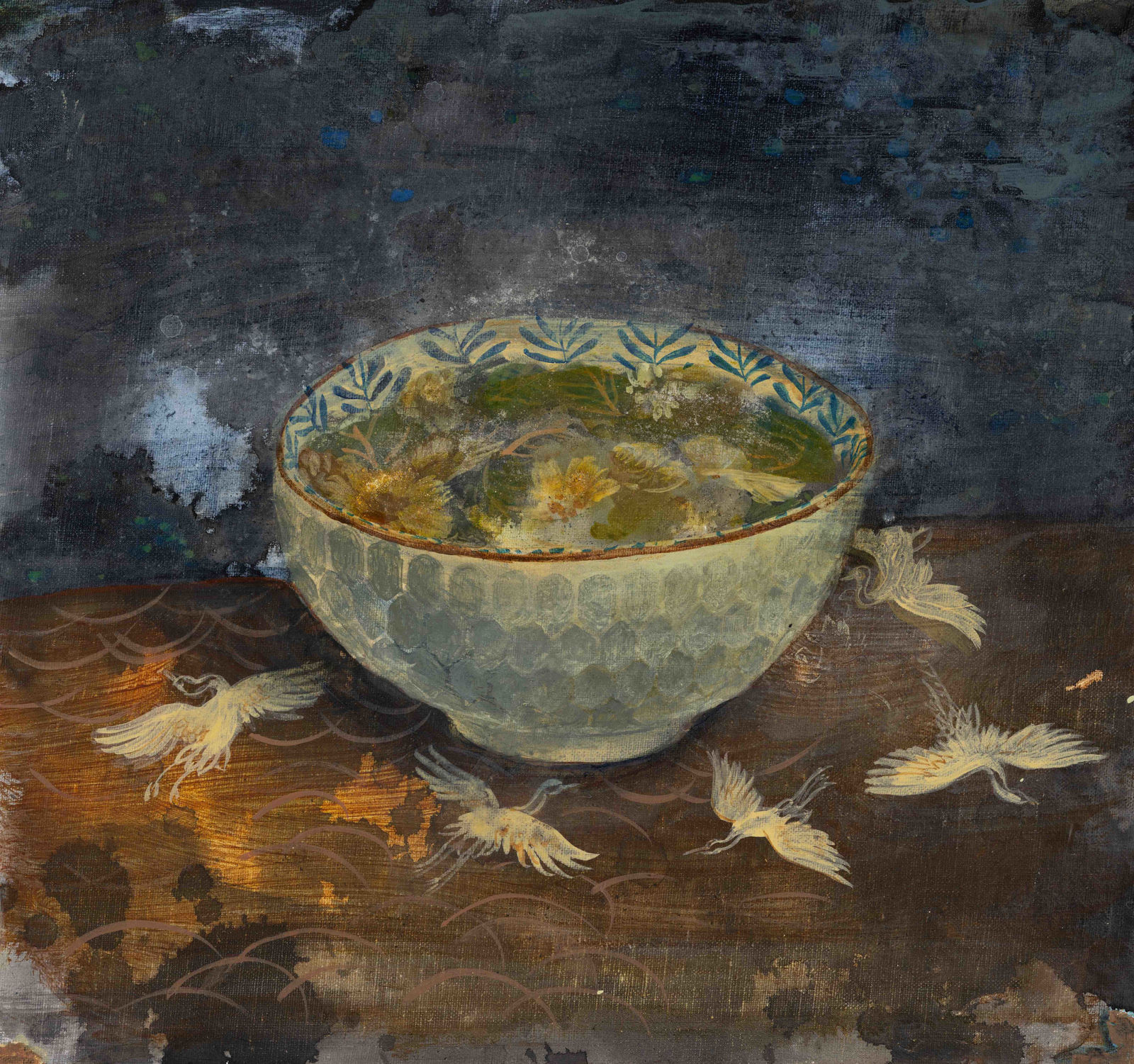 Kwong Man Chun, On Chrysanthemum Herbal Tea 菊花熱茶, 2022