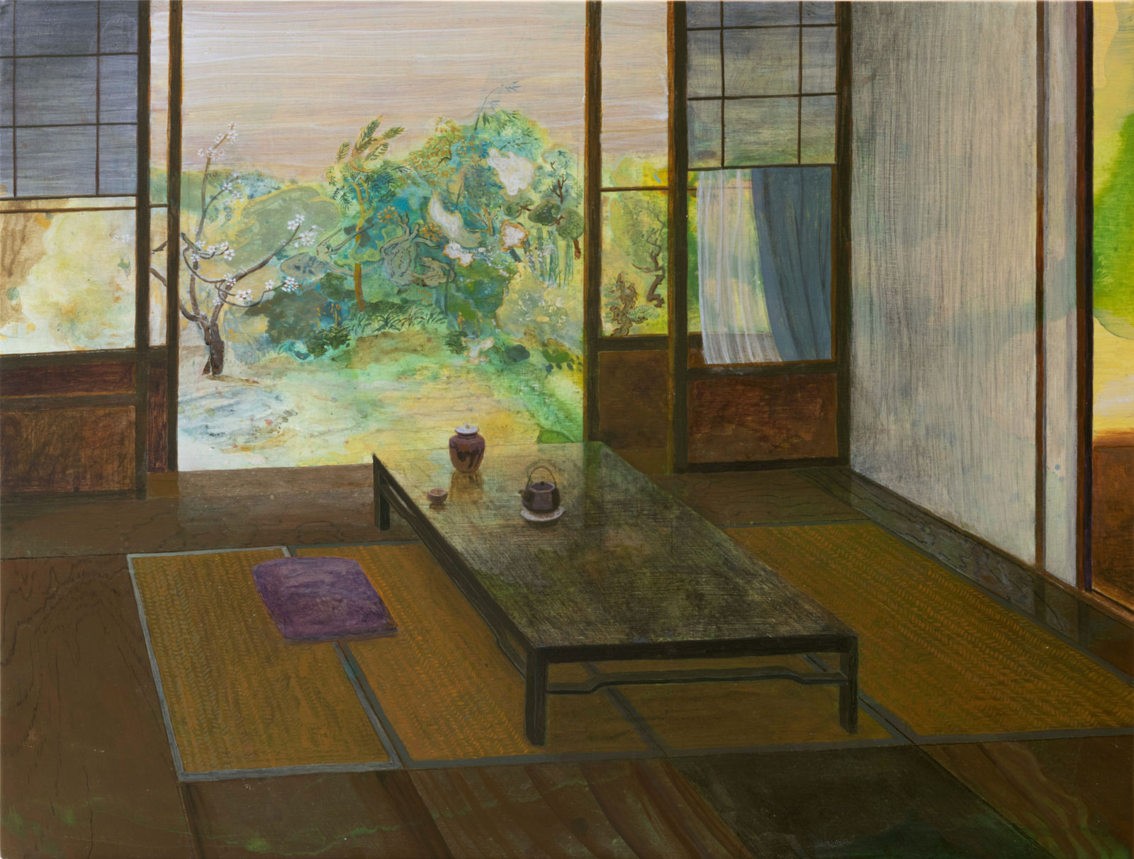 Kwong Man Chun, Tea Bliss in Blossomed Gardens 茶與庭園, 2024