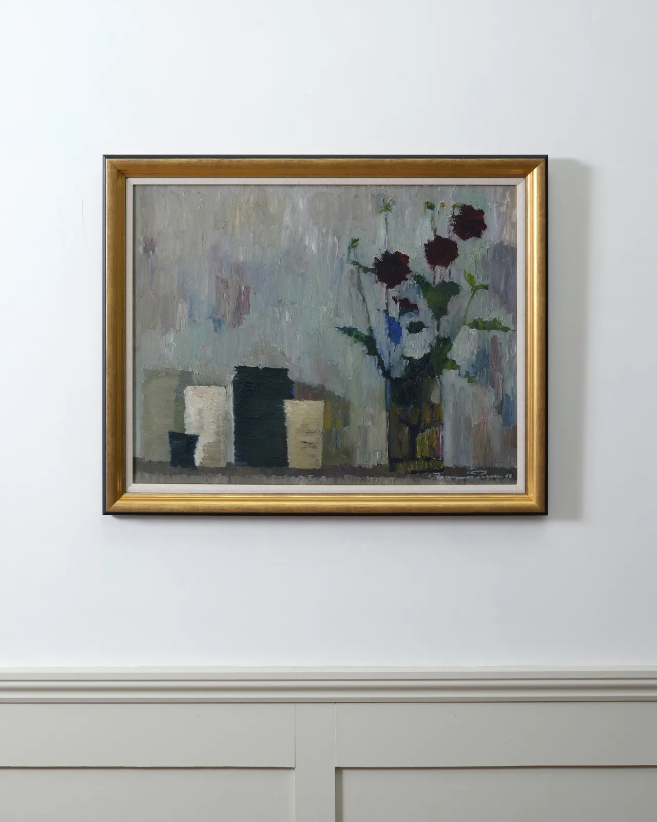 Gunnar Persson, Still Life With Flowers And Vases