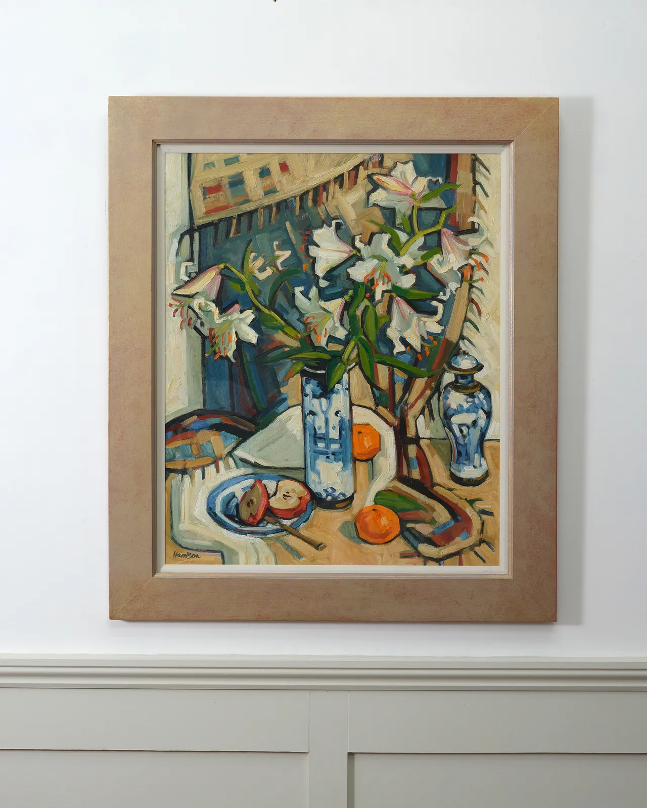 Laura Harrison, Still Life With Fruit and Lillies , 1995