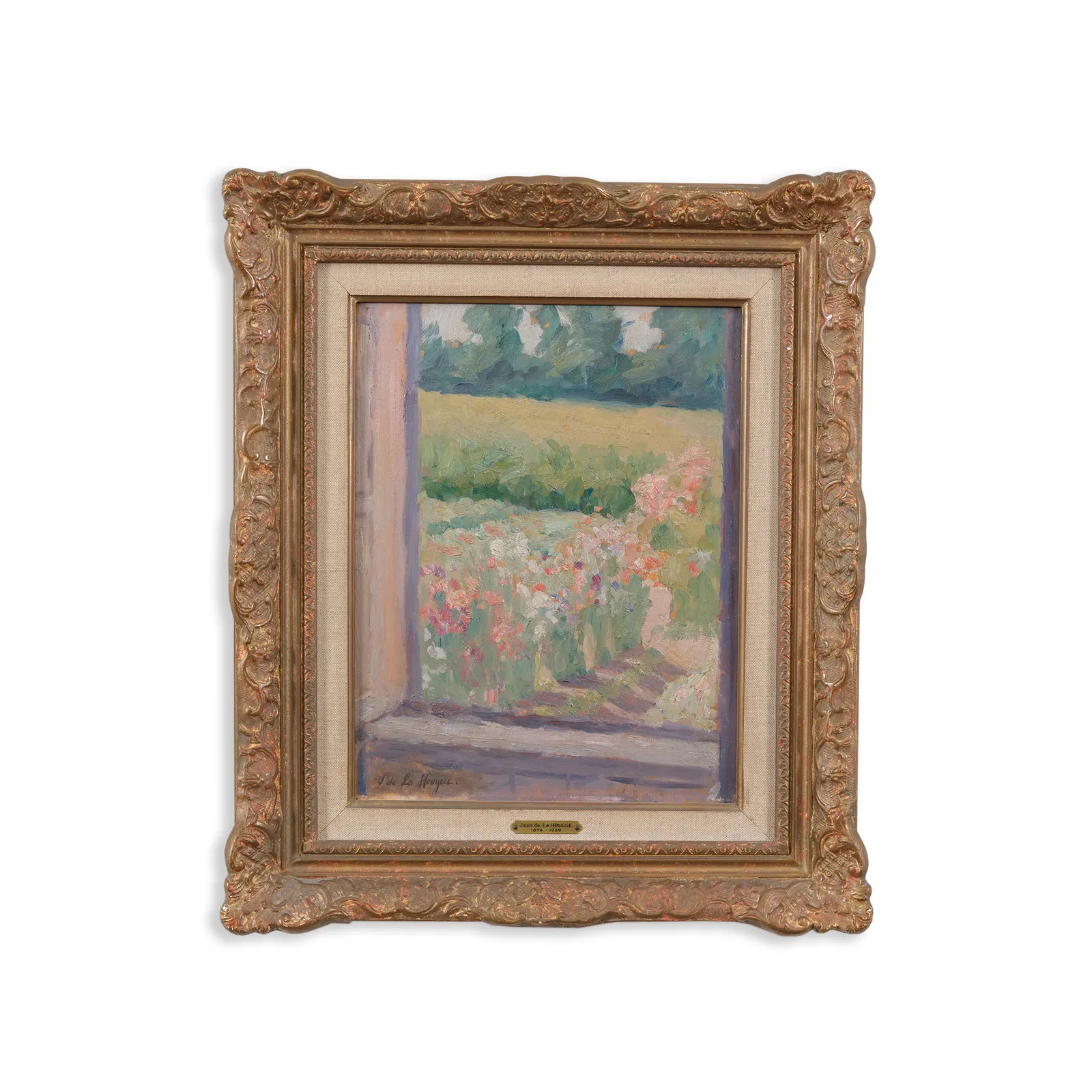 Jean de La Hougue, Sweet Peas by the Window