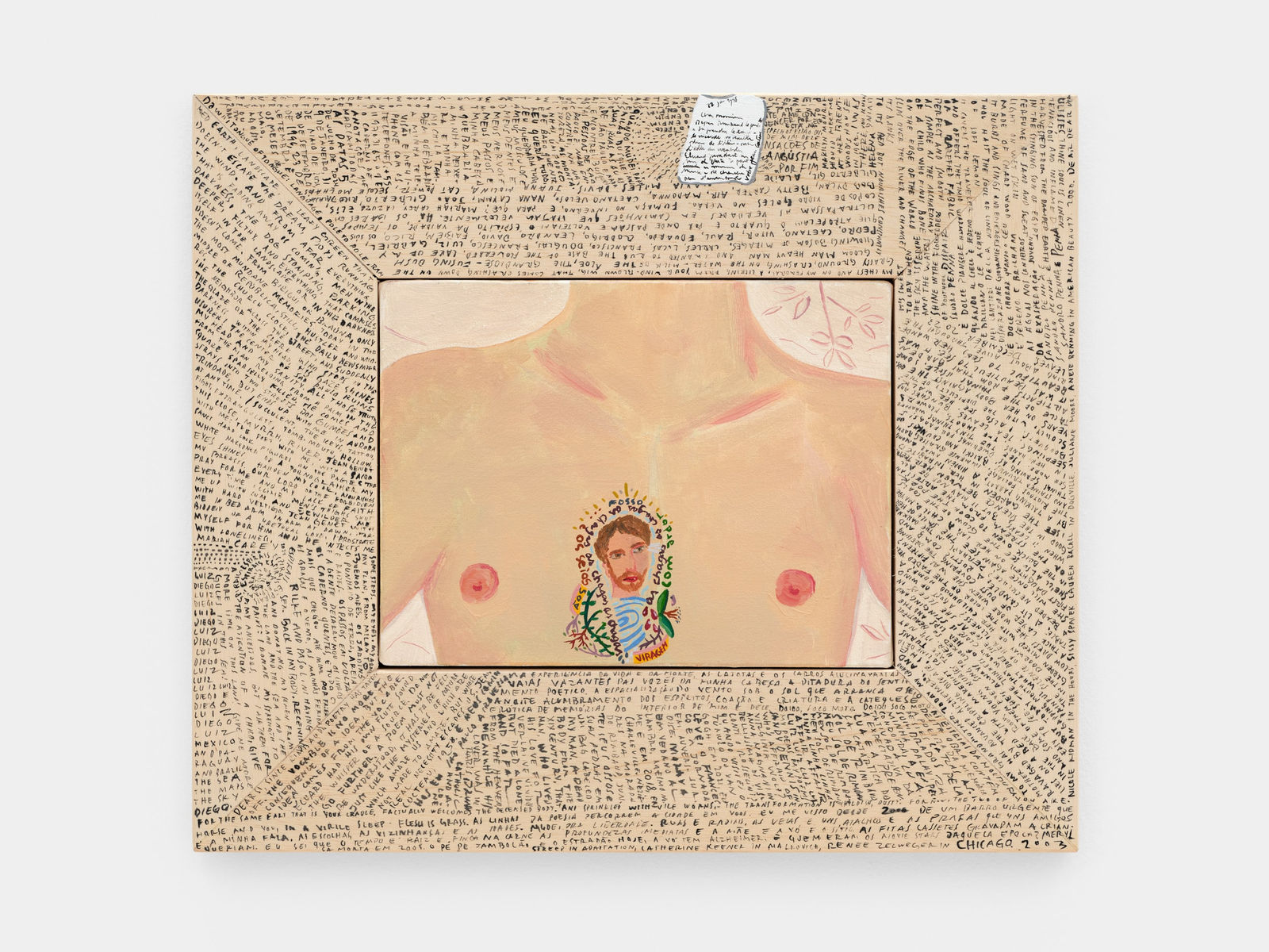 Matheus Chiaratti, As chagas, as chagas, as chagas (diamante) [The wounds, the wounds, the wounds (diamond-lover series)], 2025