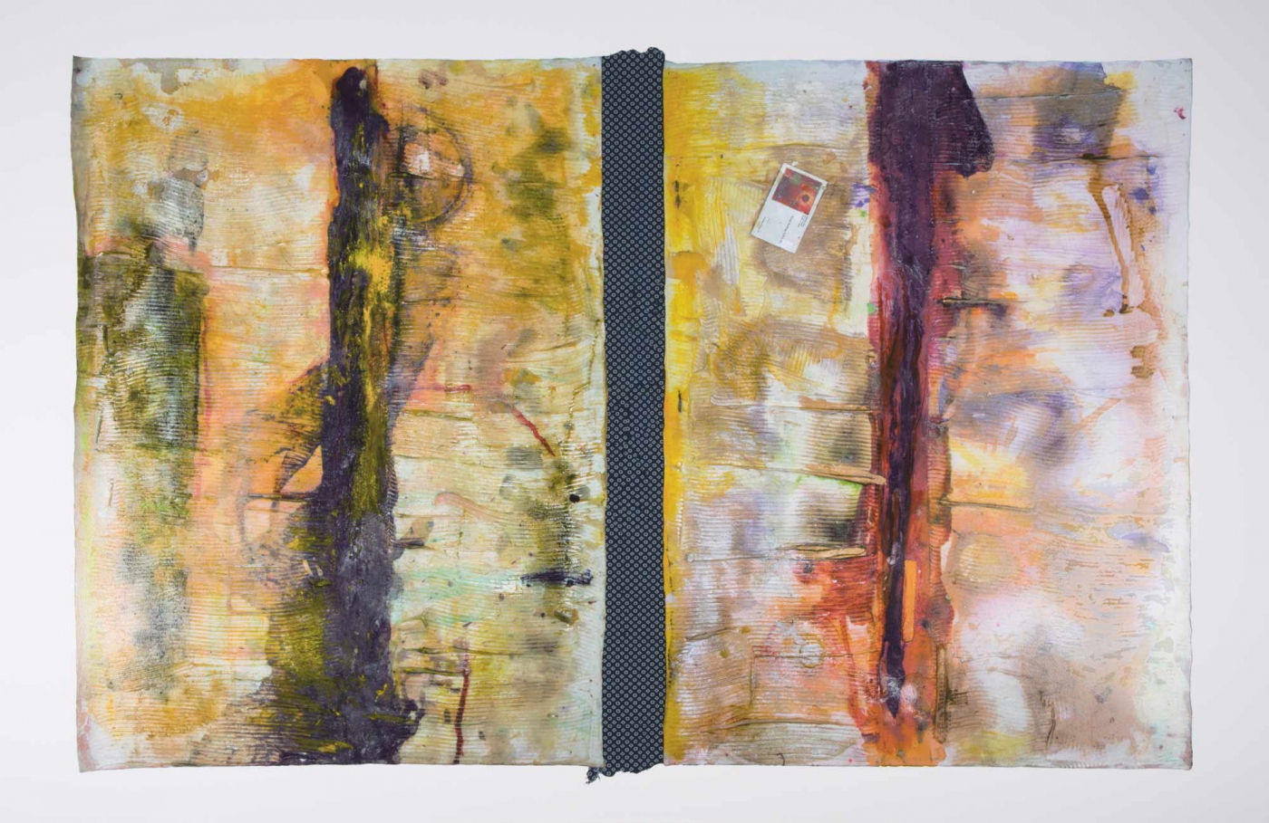 Sir Frank Bowling, Andrew Brought Greetings from Allen Jones, 2018