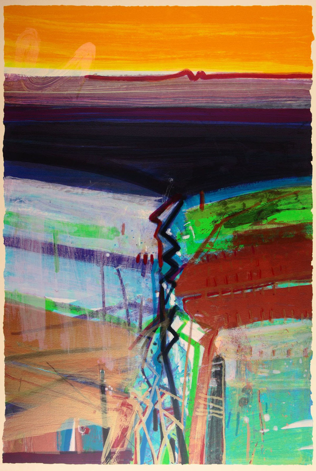 Barbara Rae RA, Western Boundary, 2012