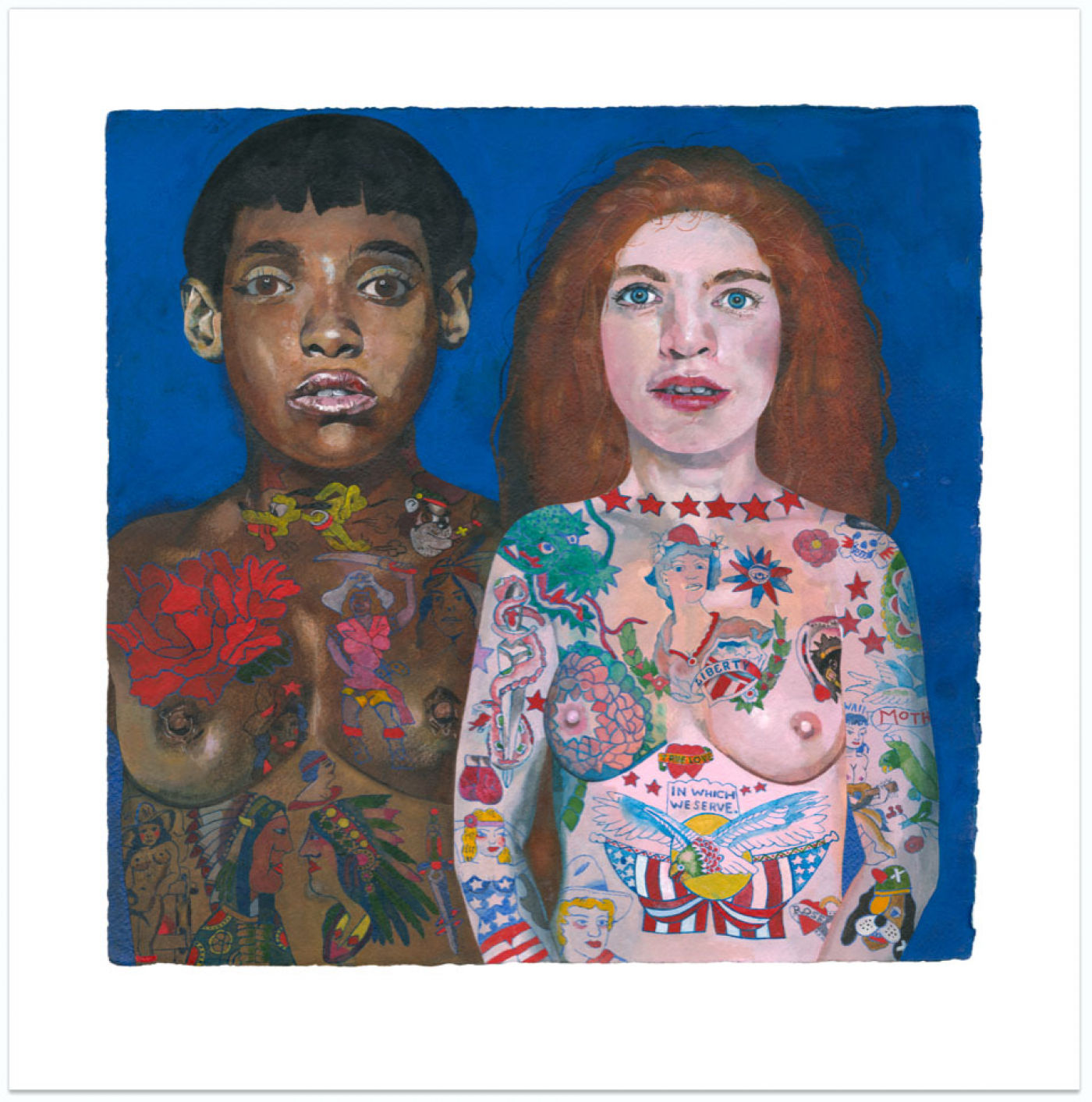 Peter Blake, Tattooed Ladies, 2018