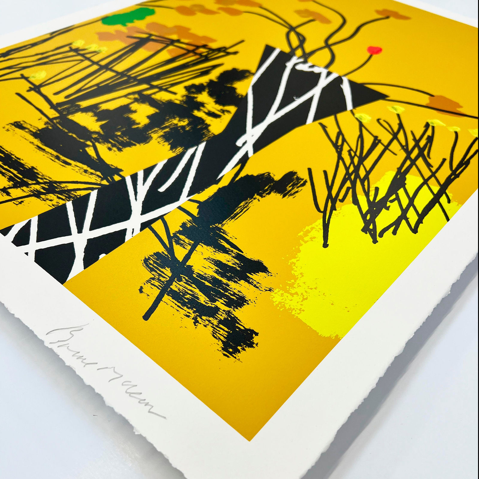 McLean, Bruce, A Vase of Arranged Flowers in a Wild Garden - Yellow , 2024