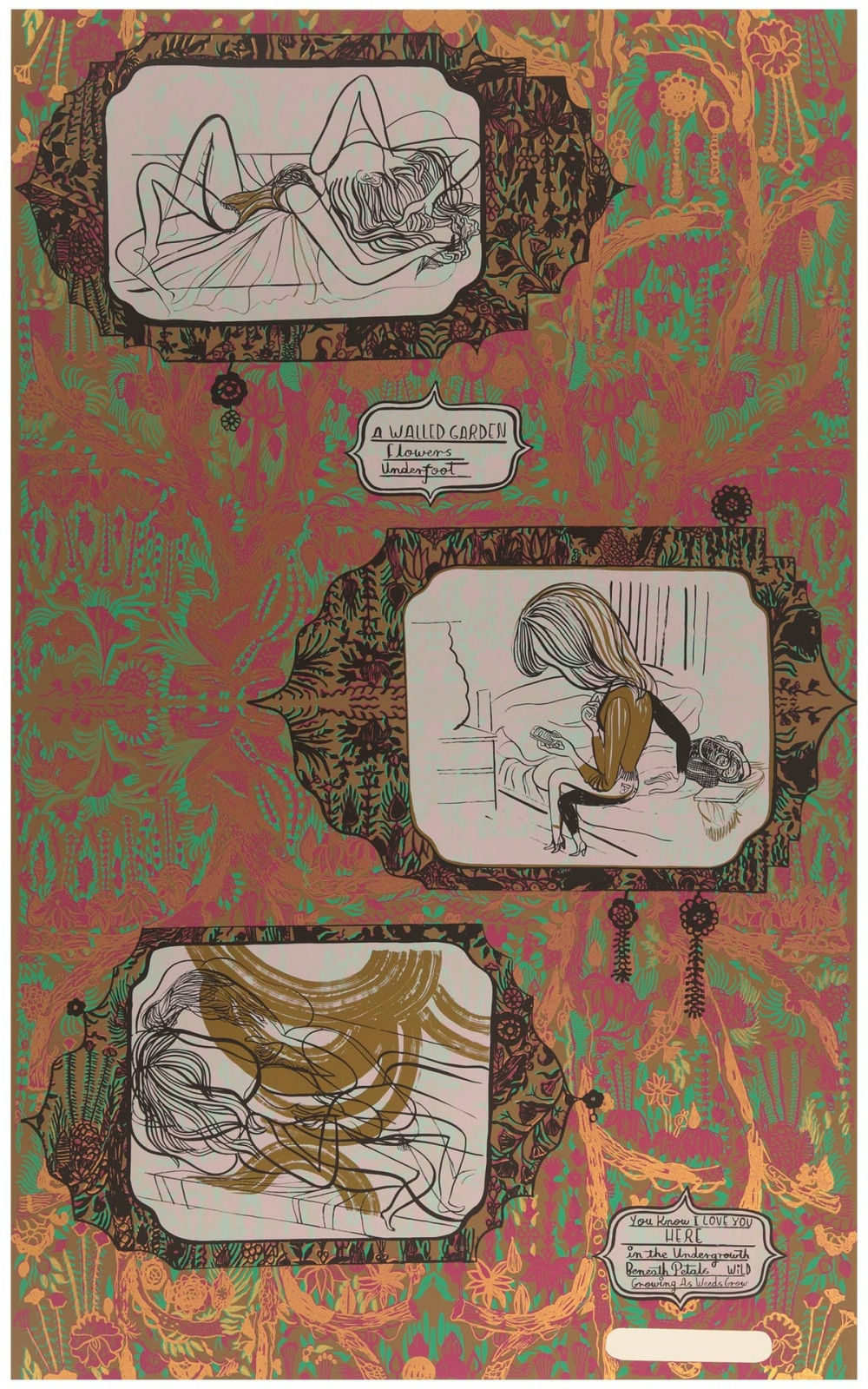 Emma Talbot, A Walled Garden (Bronze), 2015