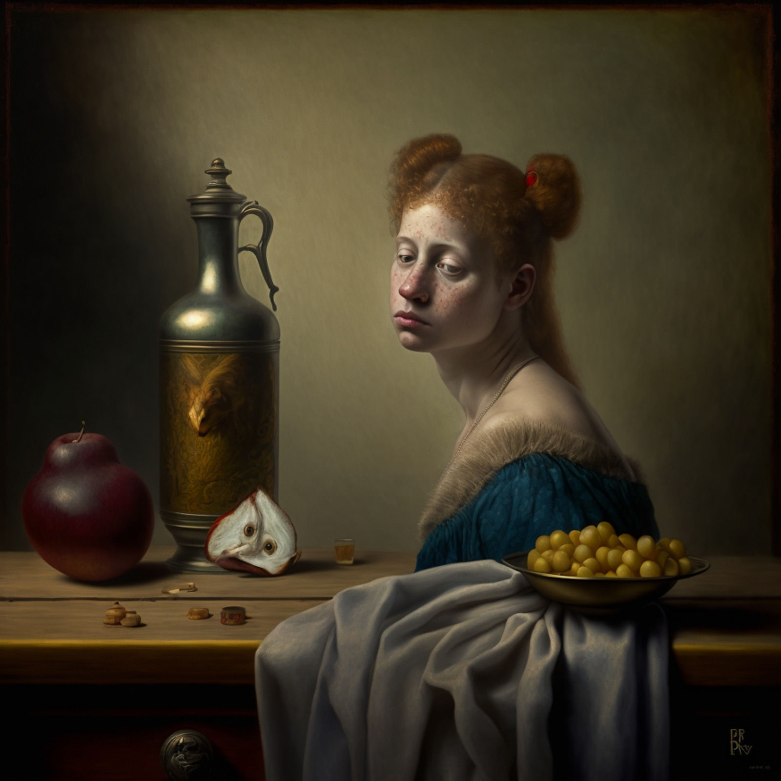 Jeremiah Chechik, Sadness with Fruit, 2024