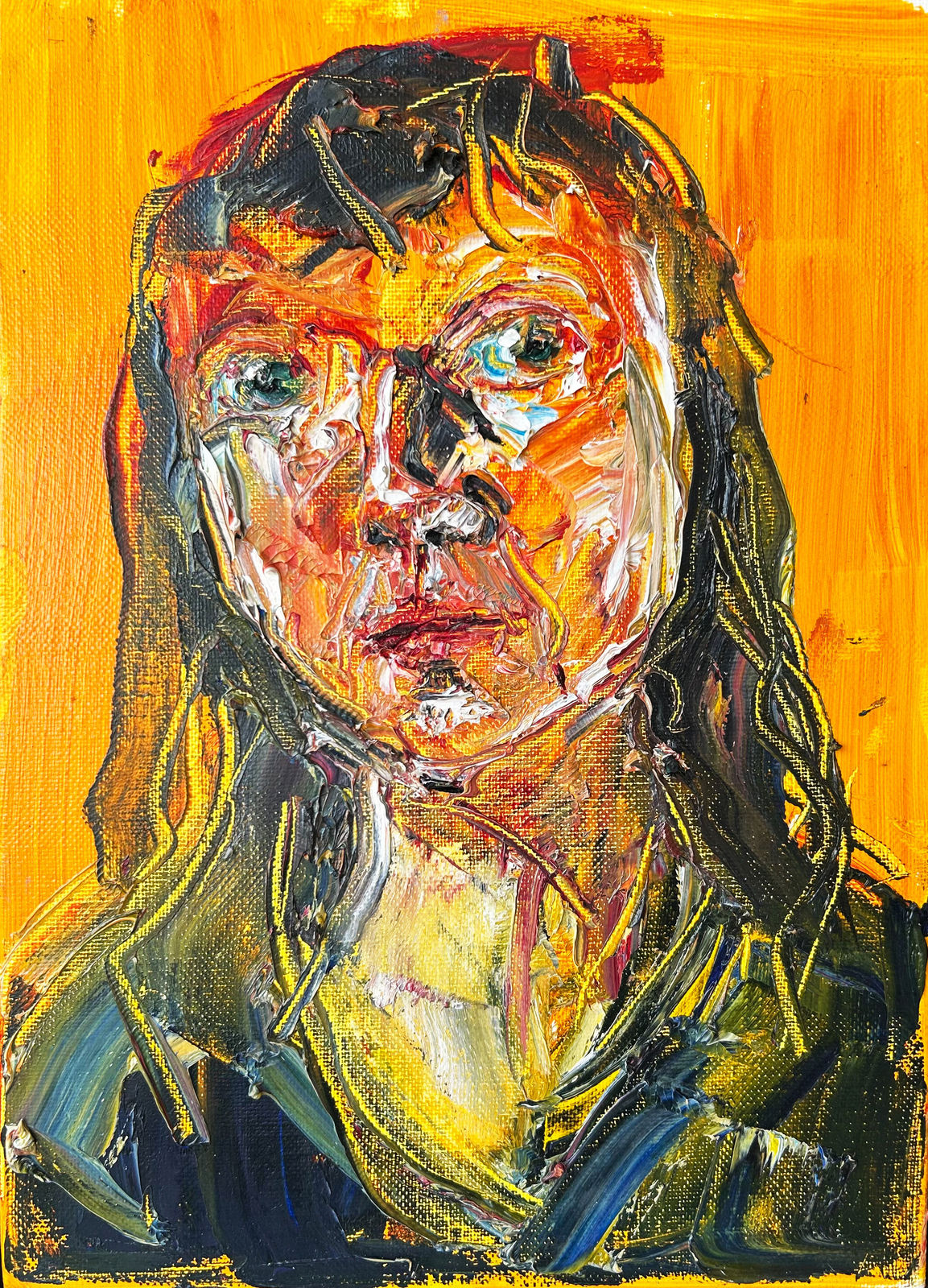 Shani Rhys James MBE, Head V, Indian Yellow, 2009