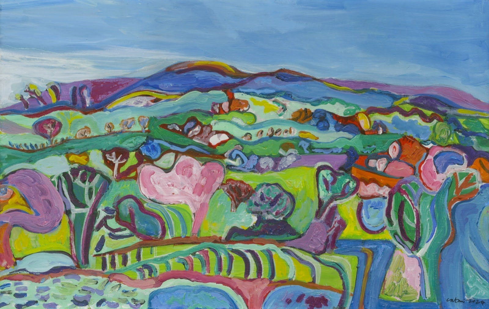 Catrin Williams, Tirlun y Cof / Memory landscape 1, 2024