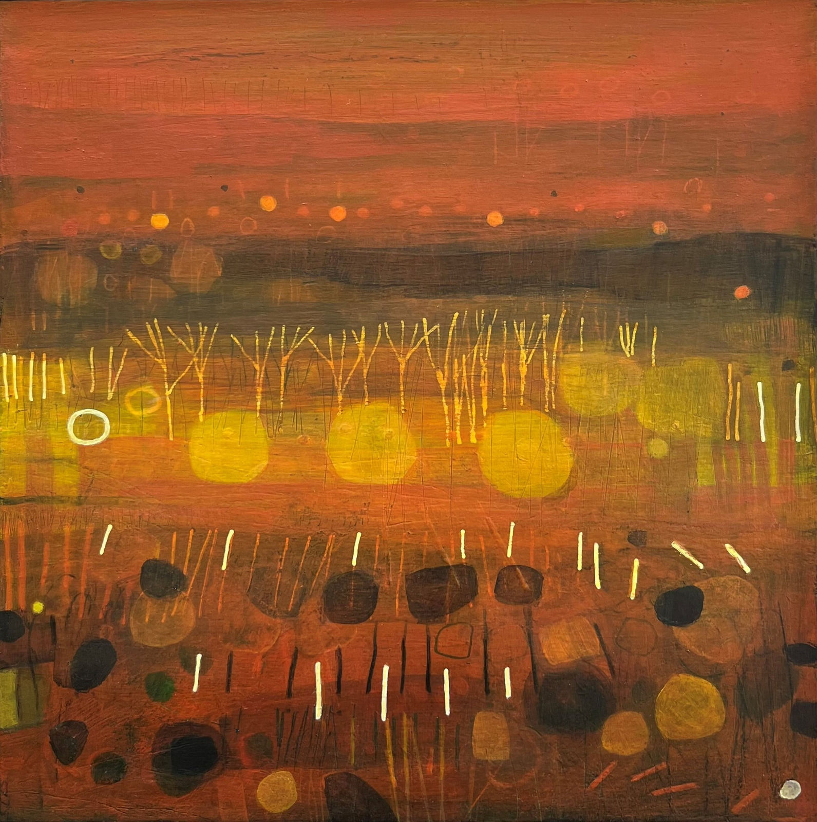 Sarah Thwaites, Evening Sun in the Black Mountains II, 2025