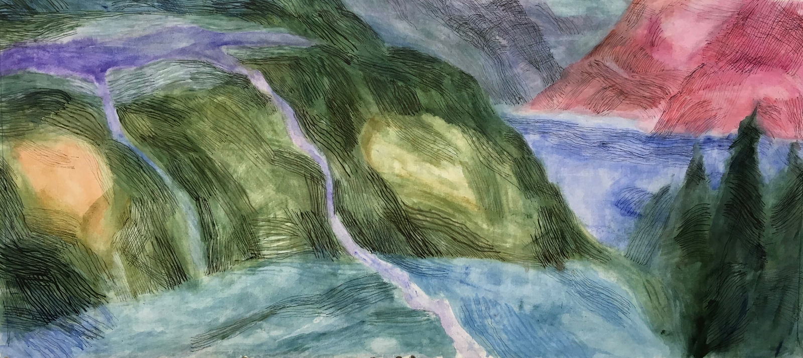 Eleri Mills, Llefydd Gwyllt II (Wild Places II), 2017