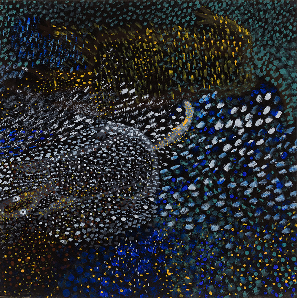 Reggie Uluru, Wati Ngintaka Perentie Lizard Man, 2019