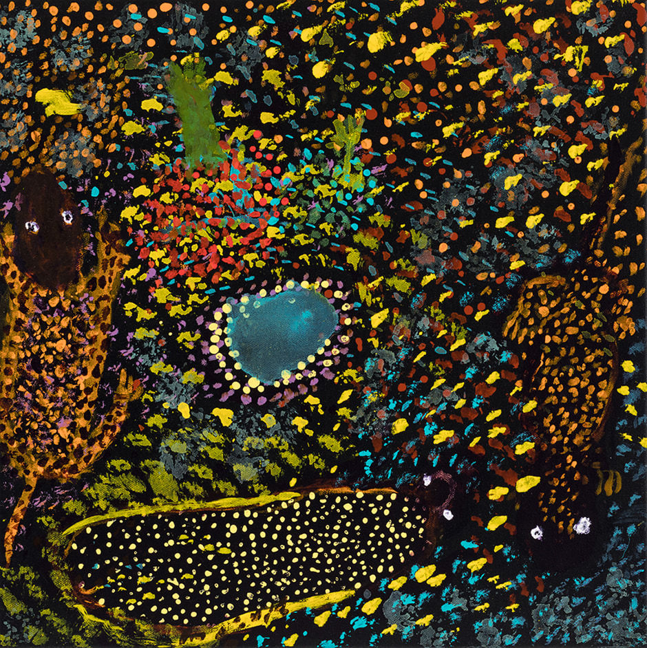 Reggie Uluru, Ngintaka Looking For Water,Waterholes All Dried Up, 2019