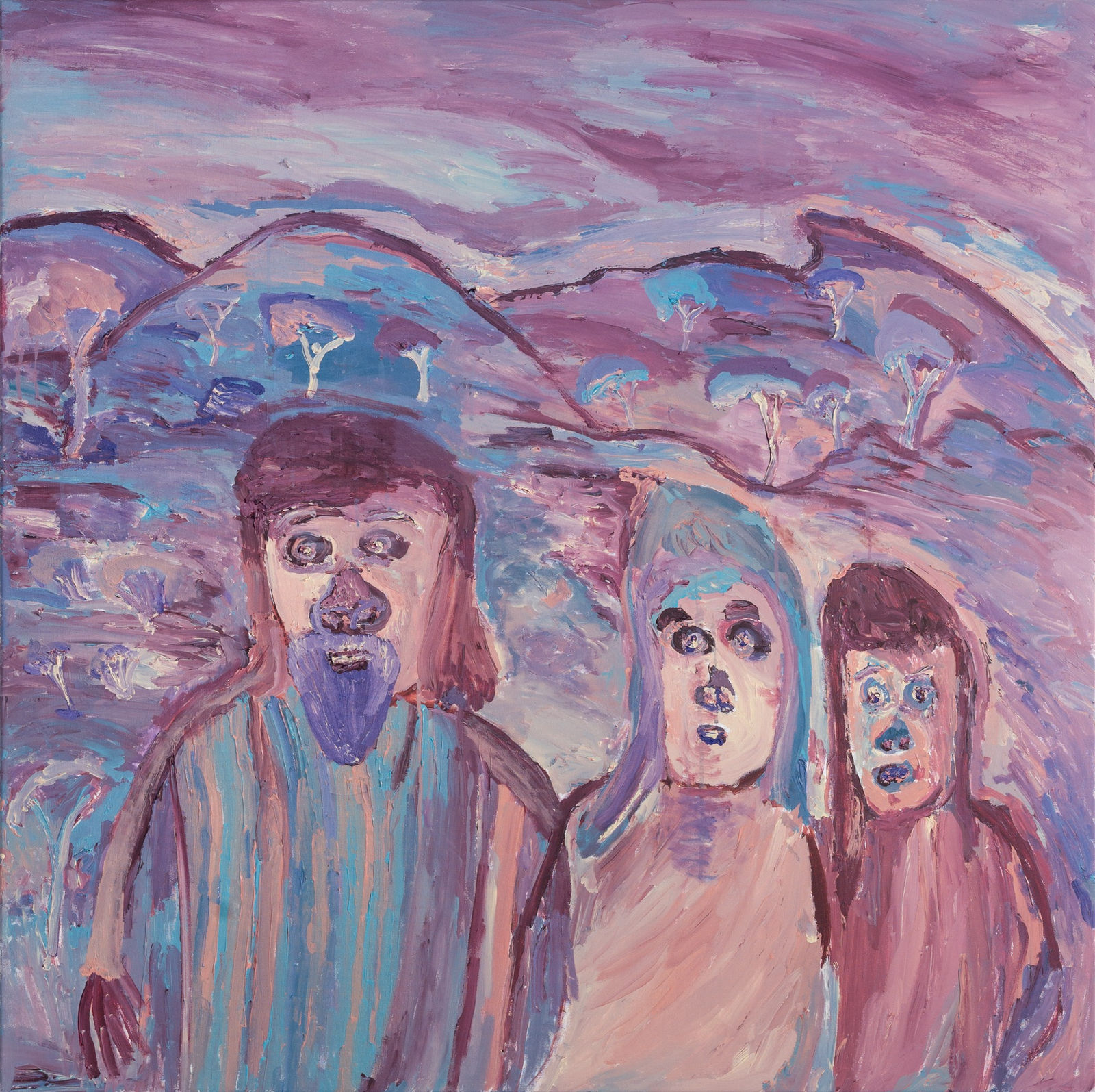 Adrian Jangala Robertson, Family In Yalpirakinu, 2024