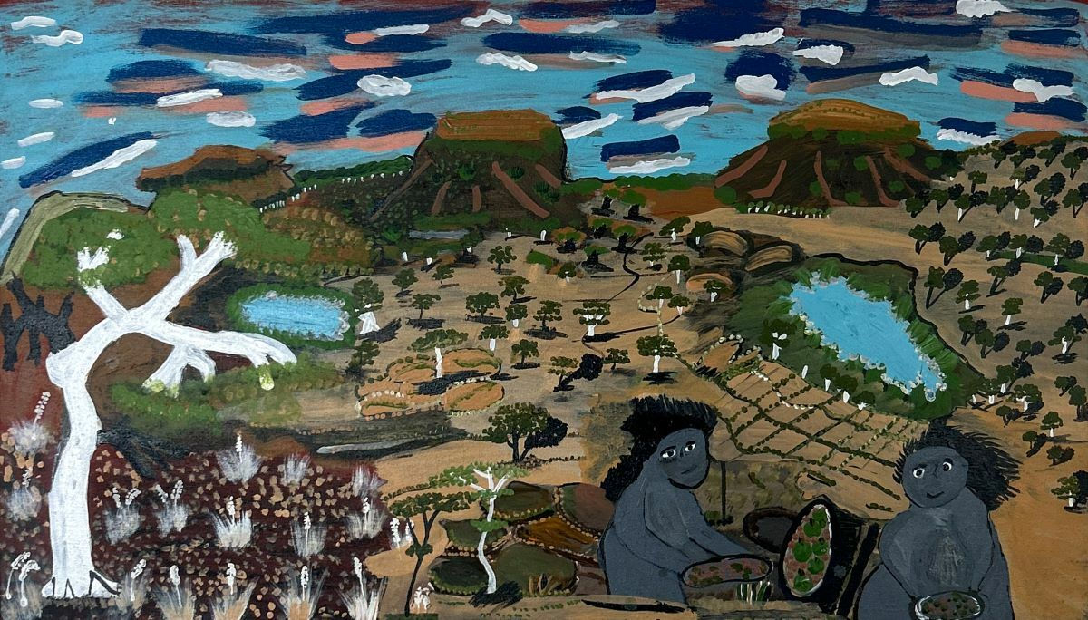 Martha Poulson Nakamarra, Walking Around Country, 2024