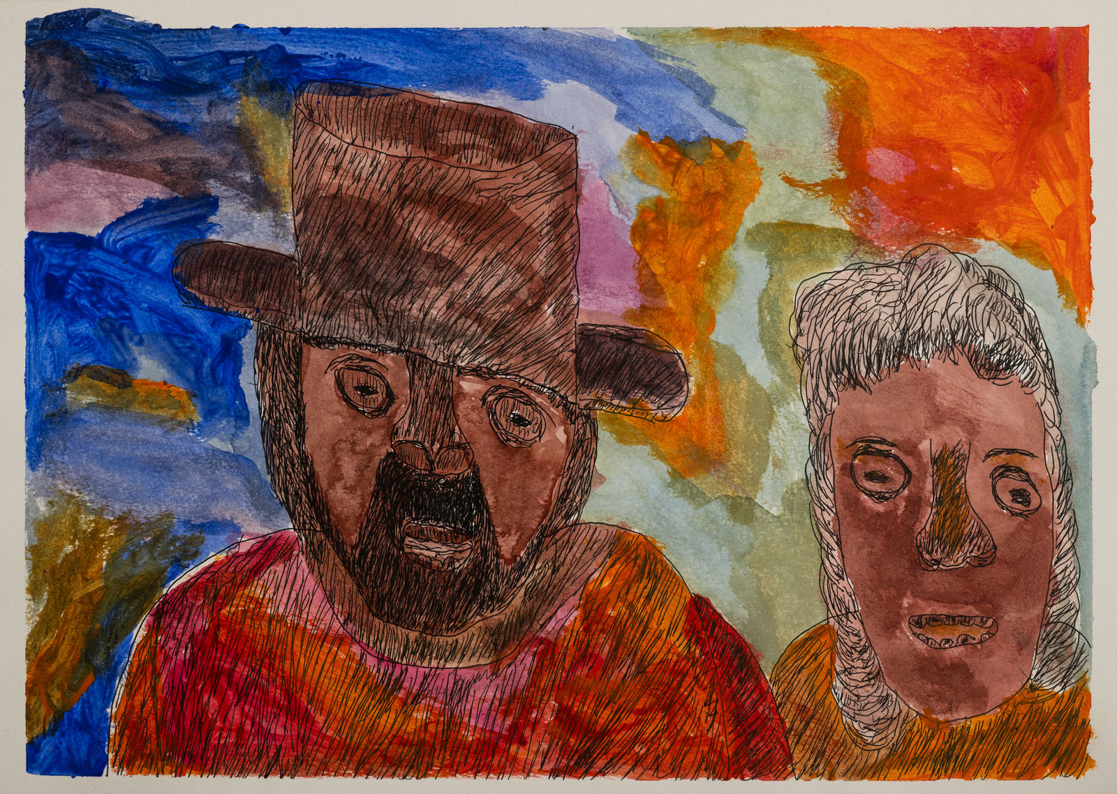 Adrian Jangala Robertson, Family In Yalpirakinu, 2022