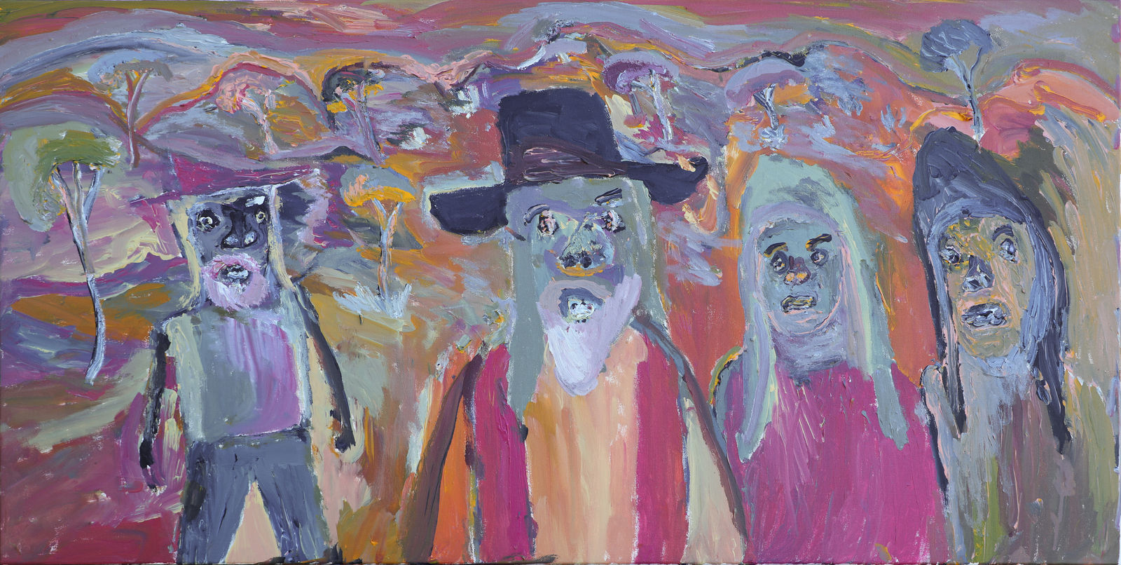 Adrian Jangala Robertson, Family In Yalpirakinu, 2024