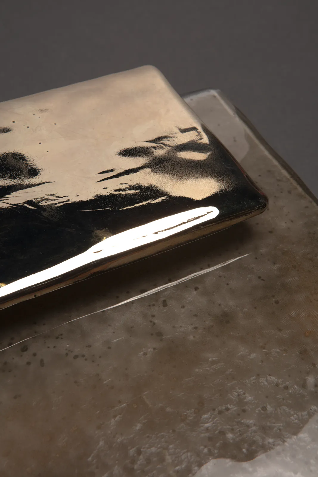 Simon Stewart, Hand-silvered Mini Placche Wall Sconce, 2020