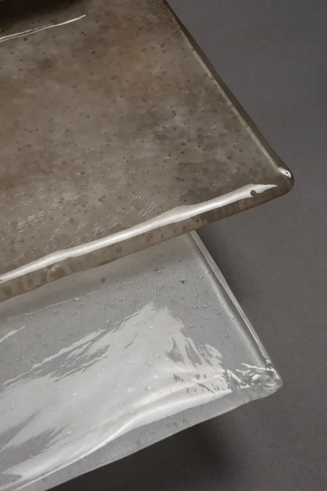 Simon Stewart, Hand-silvered Mini Placche Wall Sconce, 2020