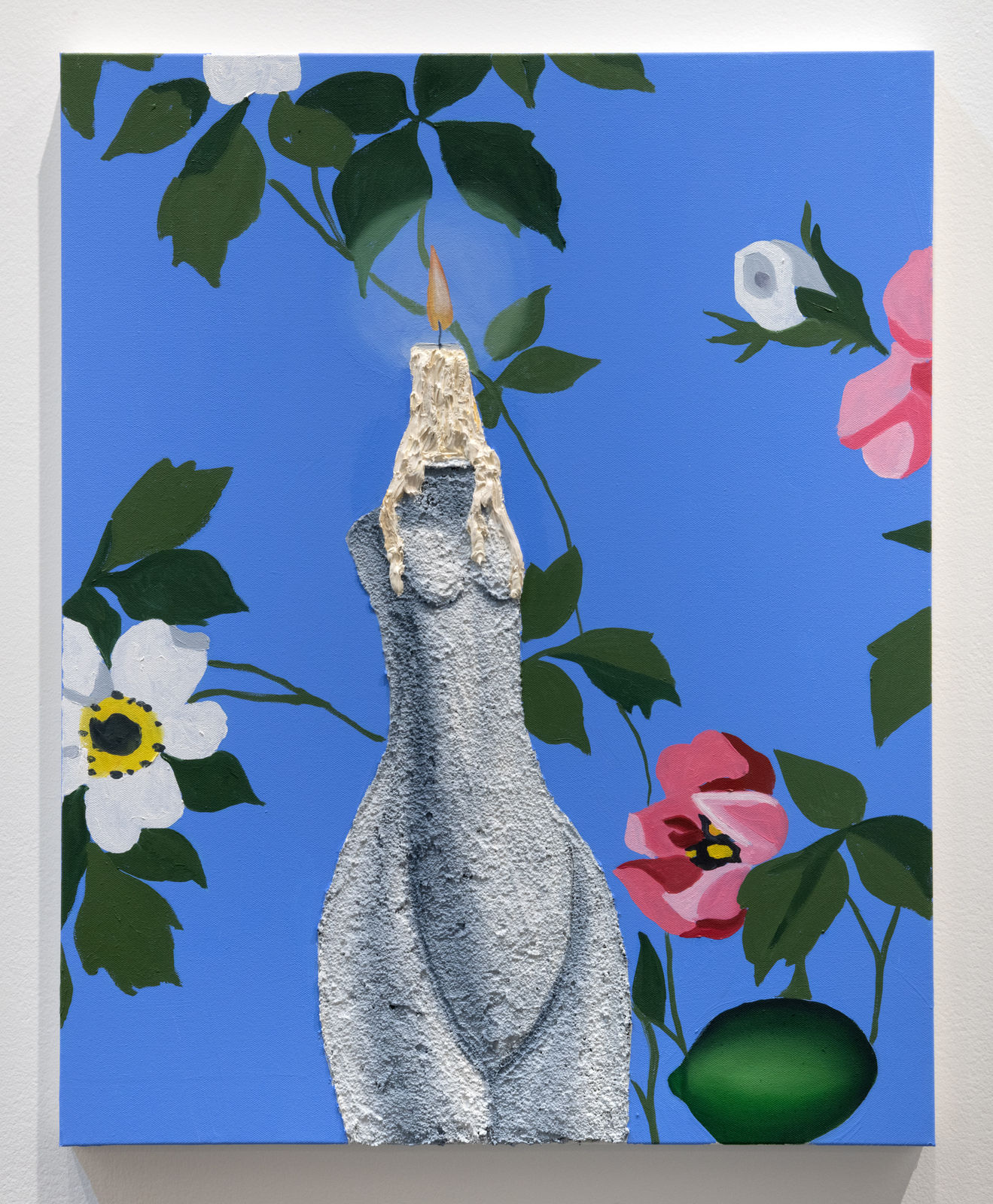 Alec Egan, Figurine Candle Holder with Lime, 2022