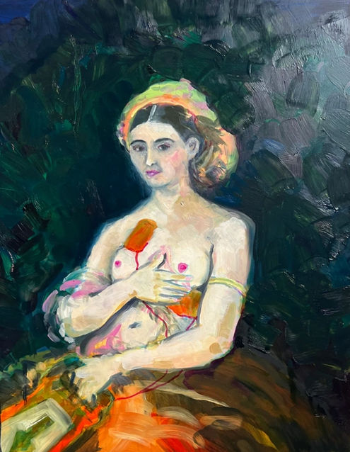 Charlie Kirkham, La Fornarina with a Defib, 2024