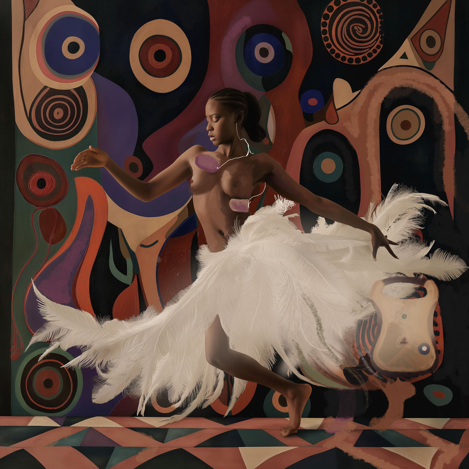 Charlie Kirkham (& MidJourney), Dancing My Heart Back (After Le Baker), 2024