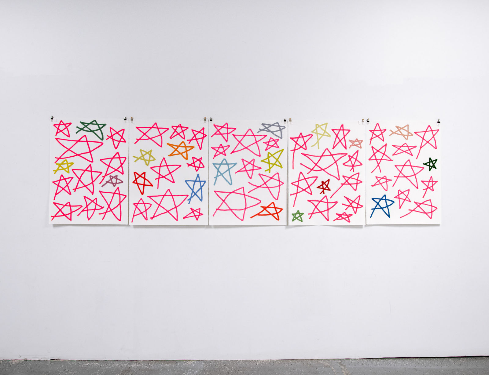 Hannah Surace, Untitled (Stars I-V), 2022