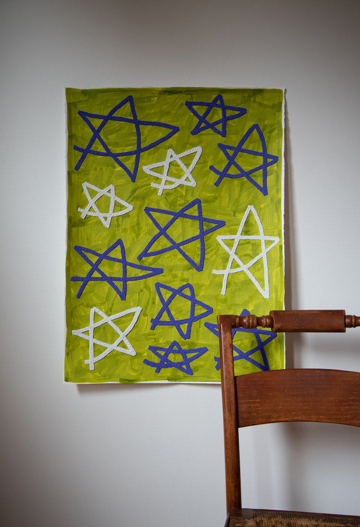 Hannah Surace, Untitled (Purple Stars), 2022