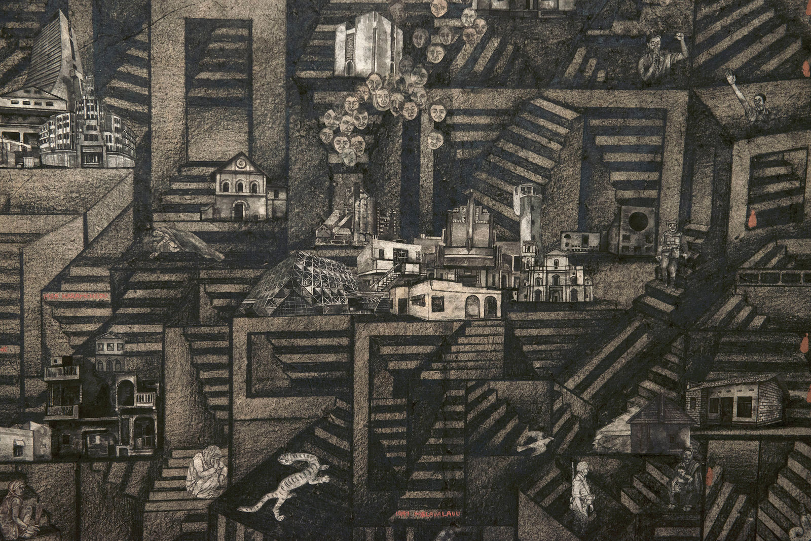 Varunika Saraf, The cries, too, fall like rain in summer, 2016