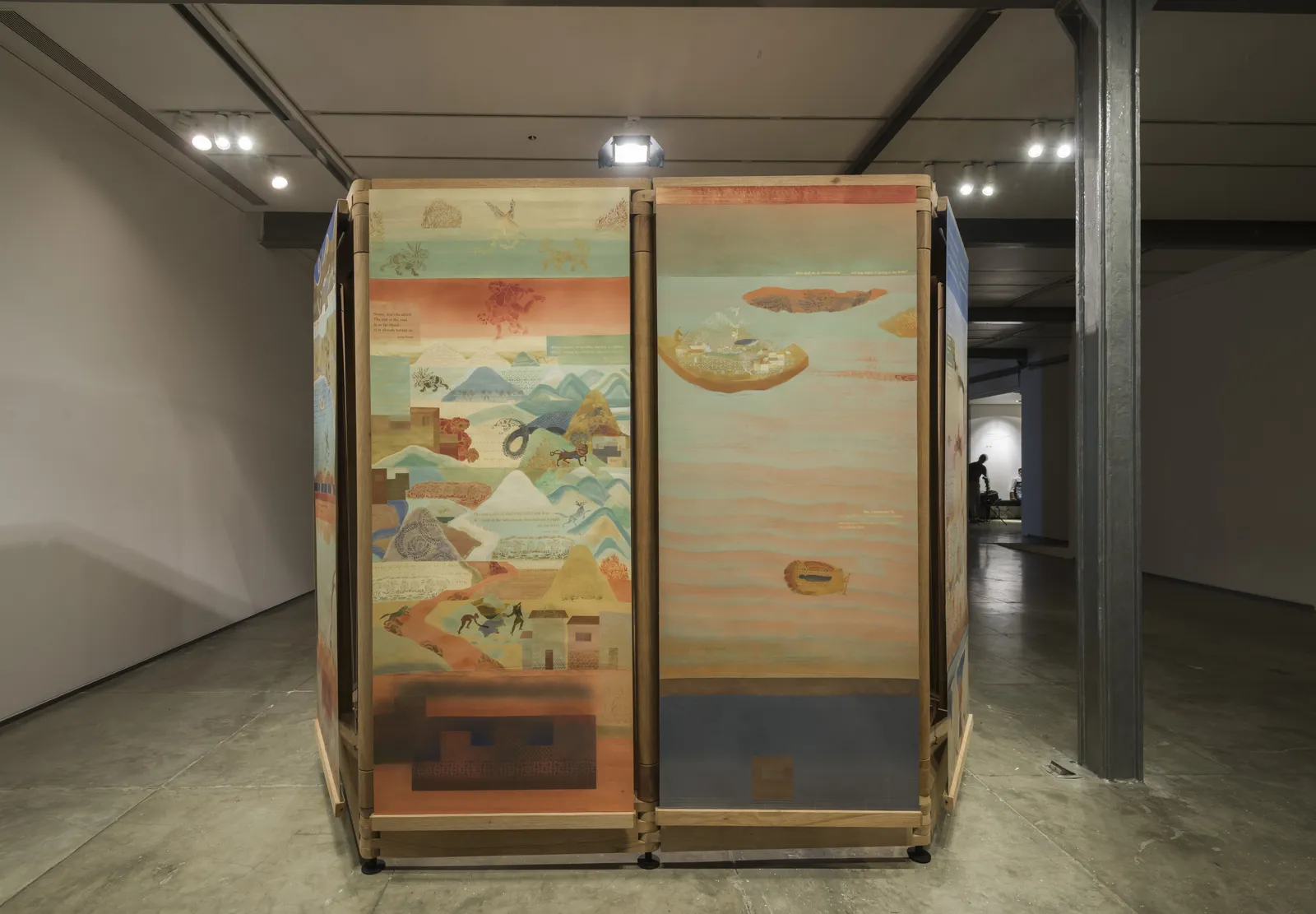 Nilima Sheikh, Terrain; Carrying Across, Leaving Behind, 2017