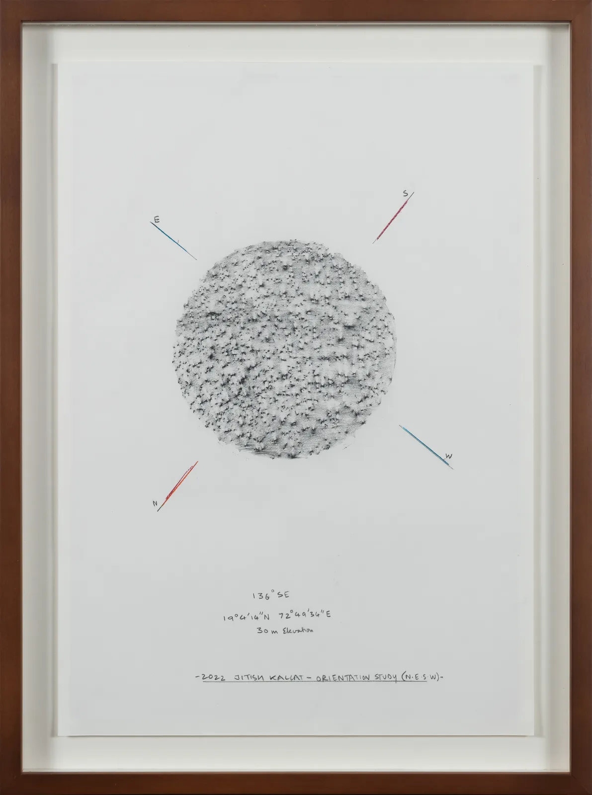 Jitish Kallat, Orientation Study (N.E.S.W), 2022