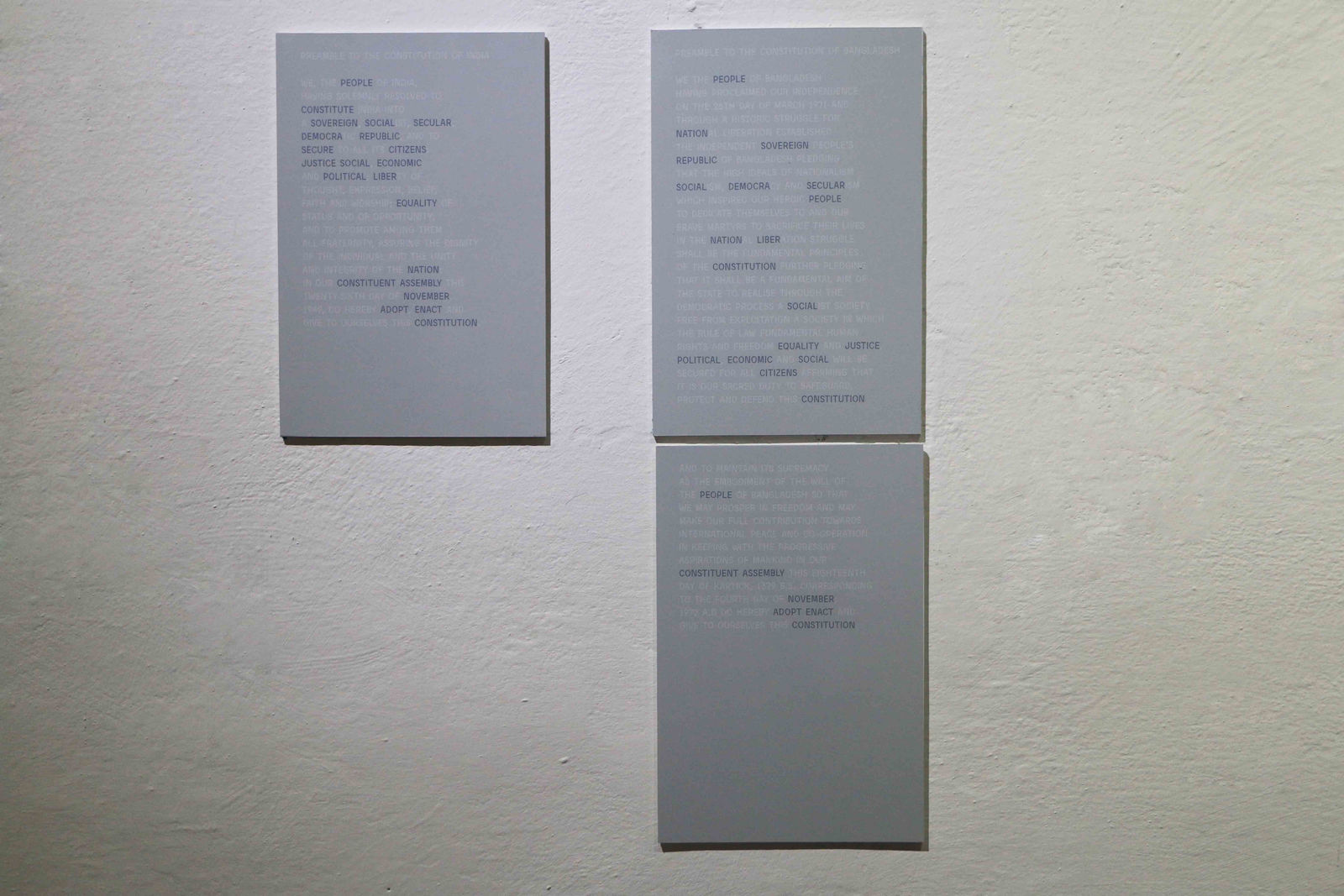 Reena Saini Kallat, Verso-Recto-Recto-Verso, 2017-19