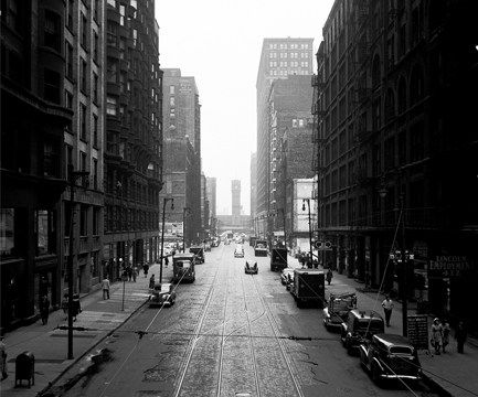 John Hendry, 101 Dearborn St. Looking South from Van Buren