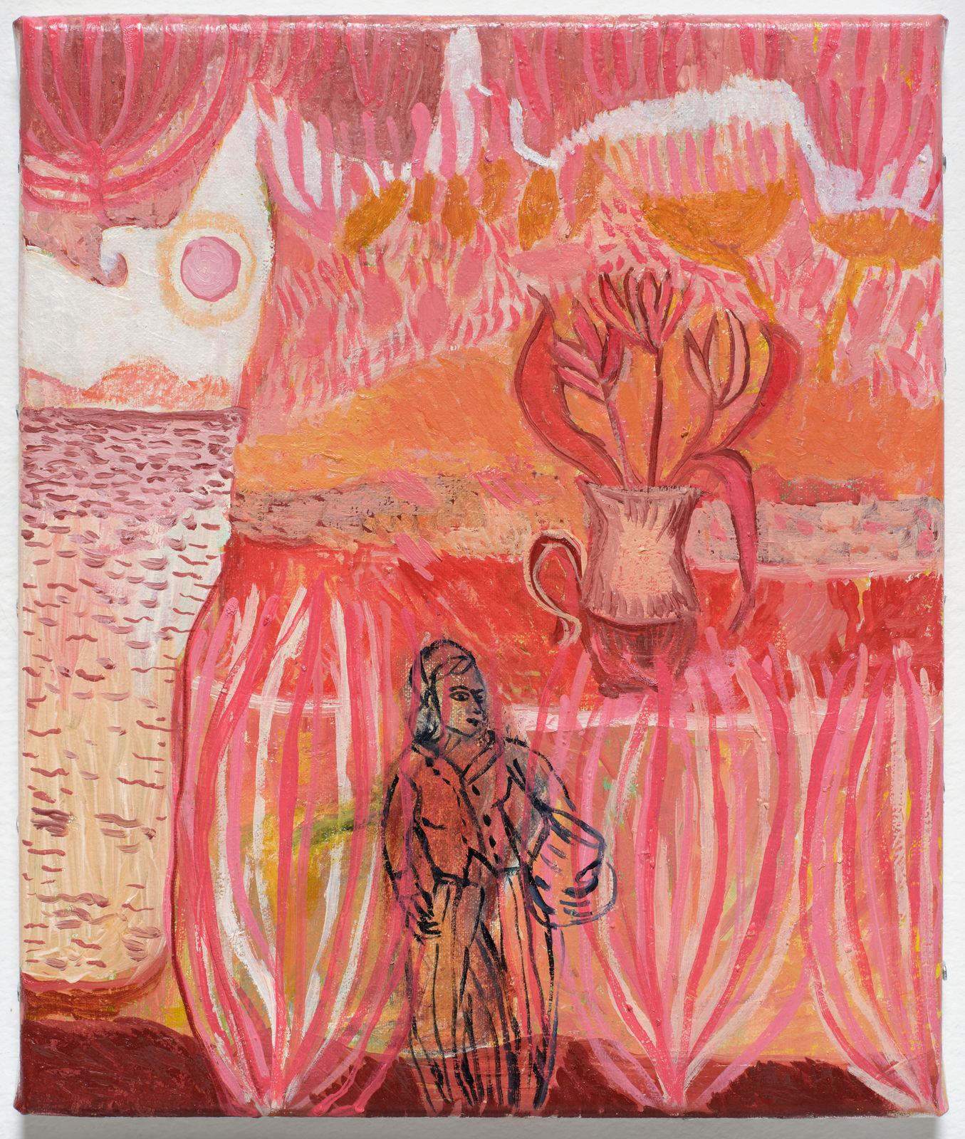 Catherine Anholt, Figure with Flowers 4, 2023