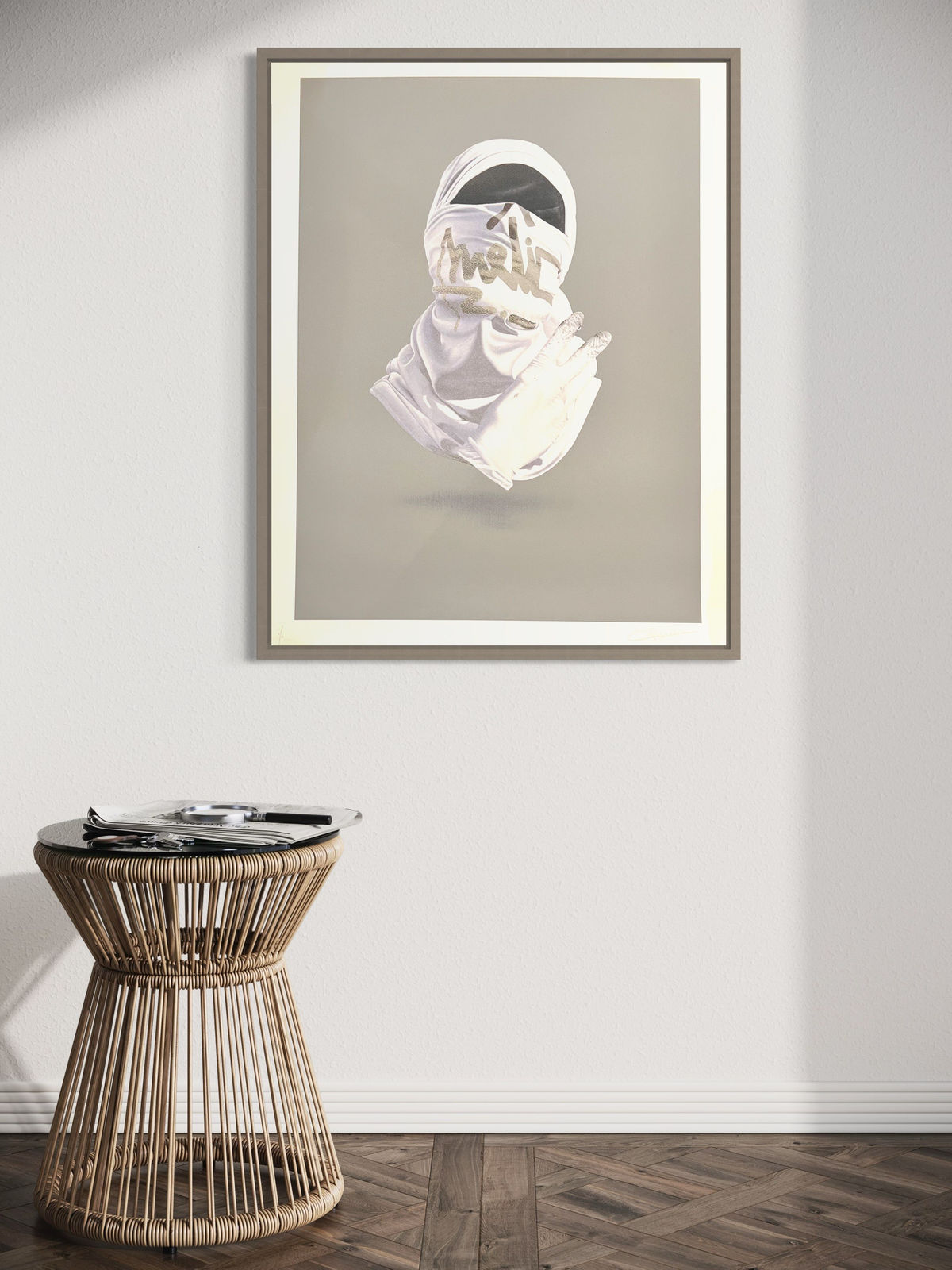 Nuno Viegas, Shirt Mask VII (Grey), 2019