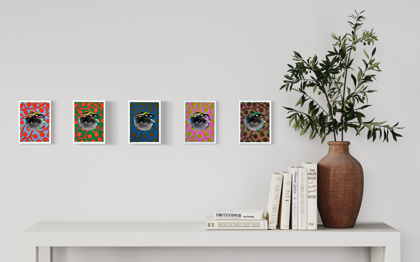 Paul Insect, Personal Effects Print (Gold / Pink), 2021