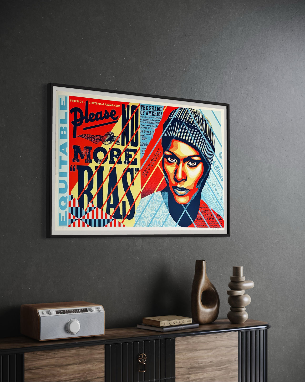Shepard Fairey, No More Bias, 2023