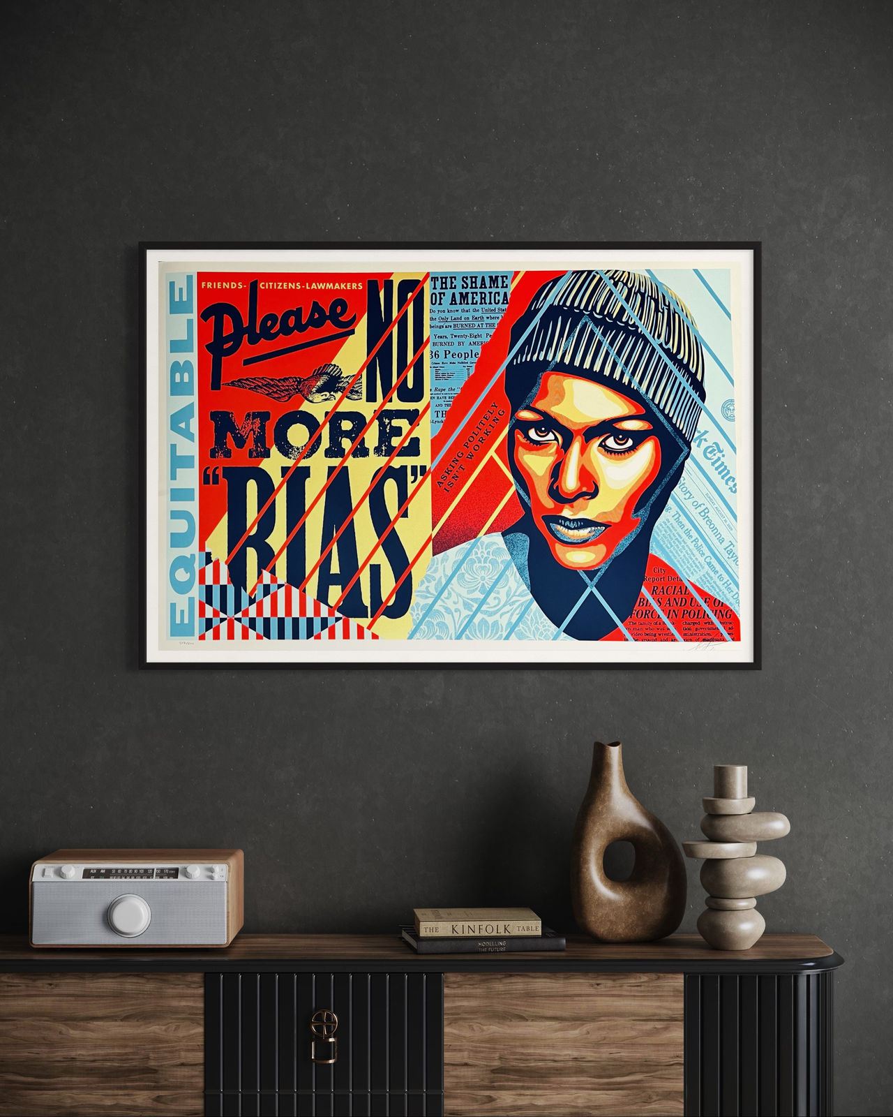 Shepard Fairey, No More Bias, 2023