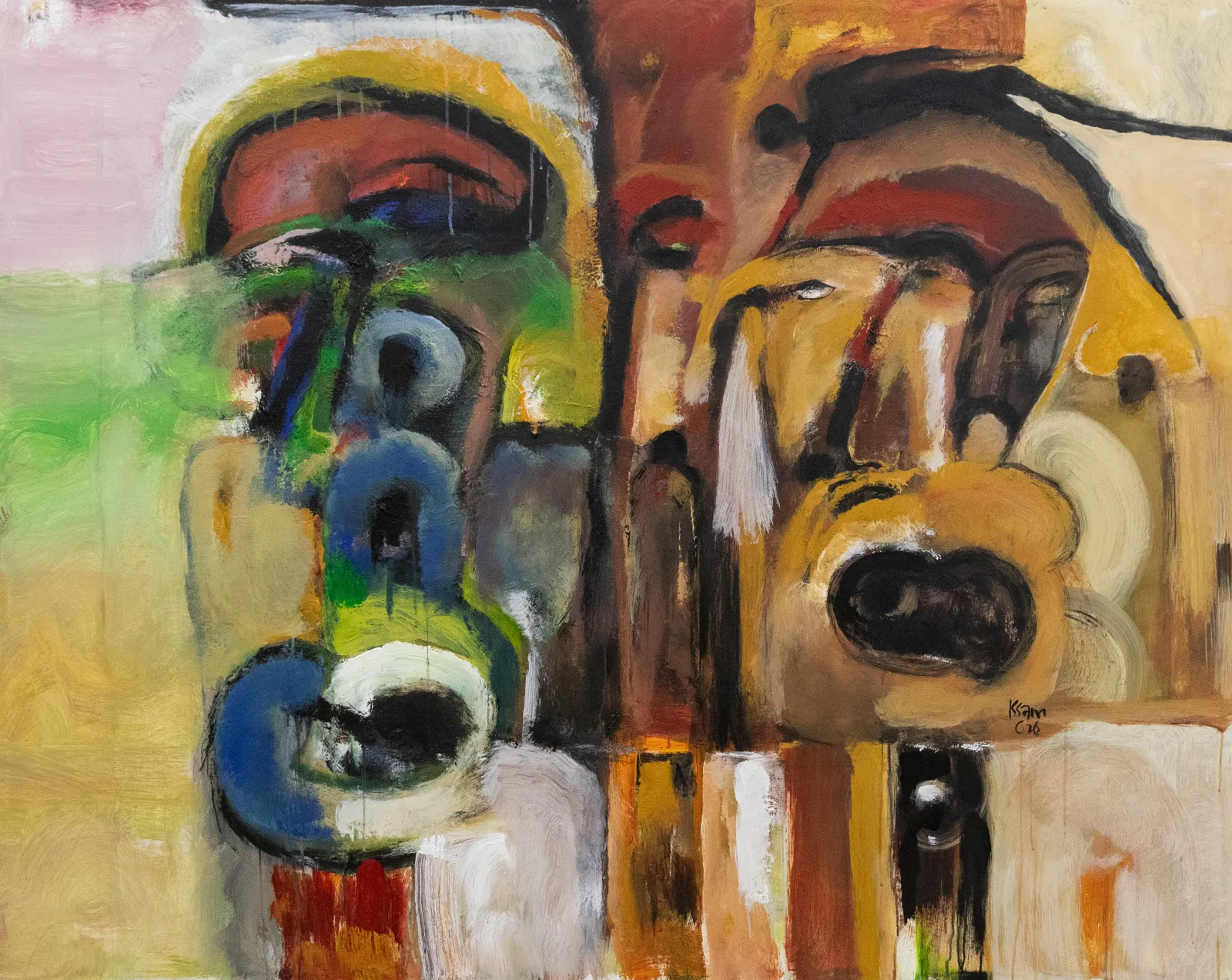 Issam Hafiez, Crying Faces II, 2026