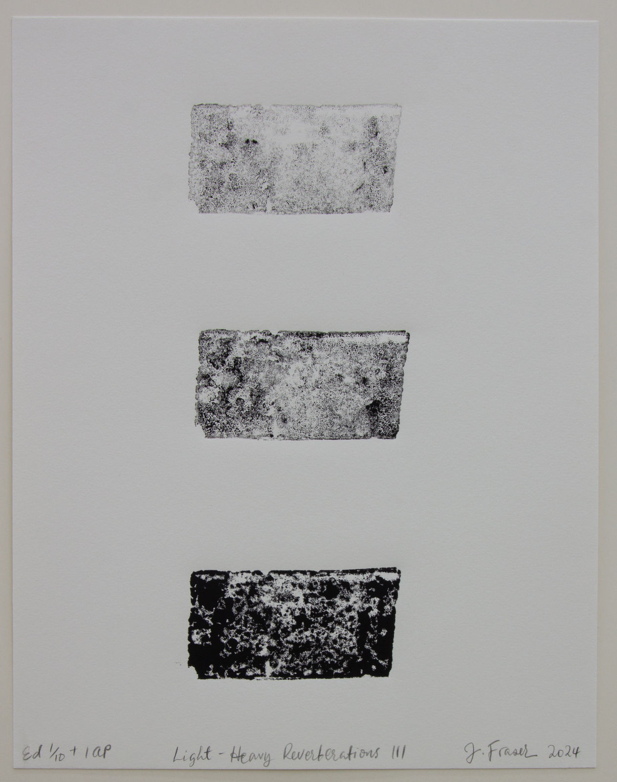 Jonathan Sölanke Gathaara Fraser, Light - Heavy Reverberations (III), 2024