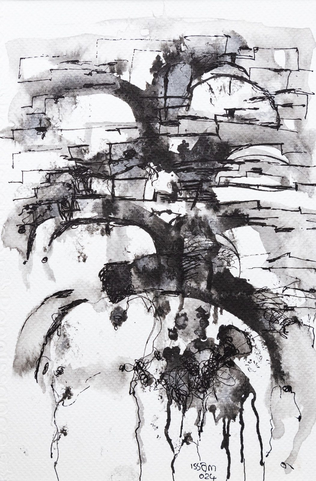 Issam Hafiez, My Village I, 2024