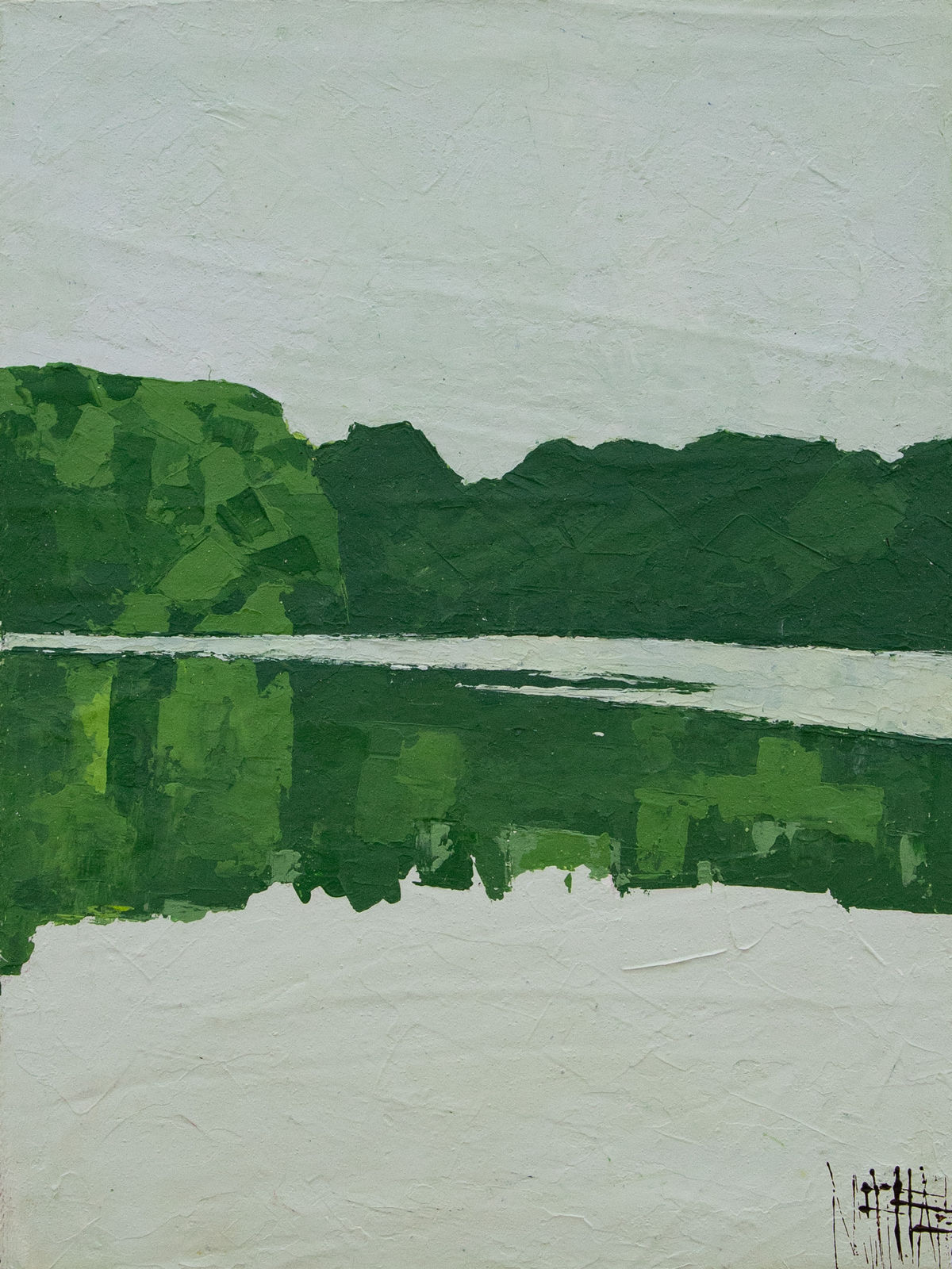 Joshua Mochache, Patina no.4 (Reflections on Tranquility), 2025