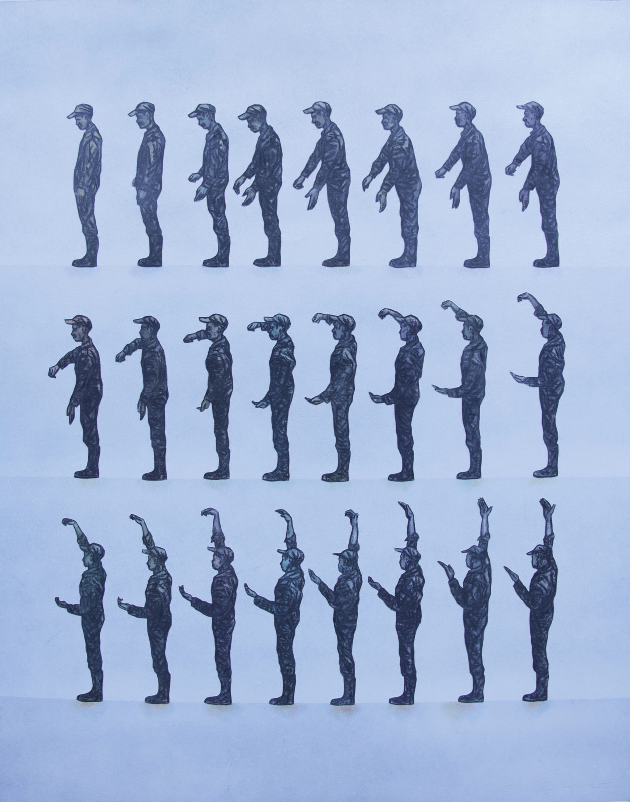 Peterson Kamwathi, Untitled - Contortion Noble Savage Series, 2019